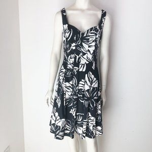 White House Black Market Seamed Fit and Flare dress